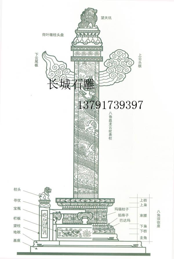 石雕华表设计图