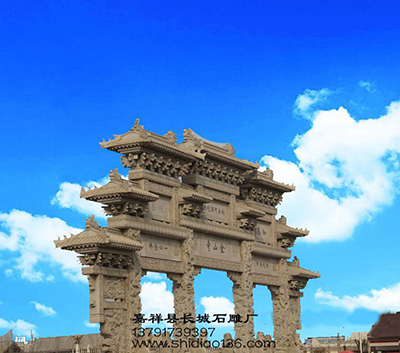 石牌坊-石牌楼-金山寺牌楼浮雕图案的吉祥寓意 石牌坊-石牌楼-金山寺牌楼浮雕图案的吉祥寓意