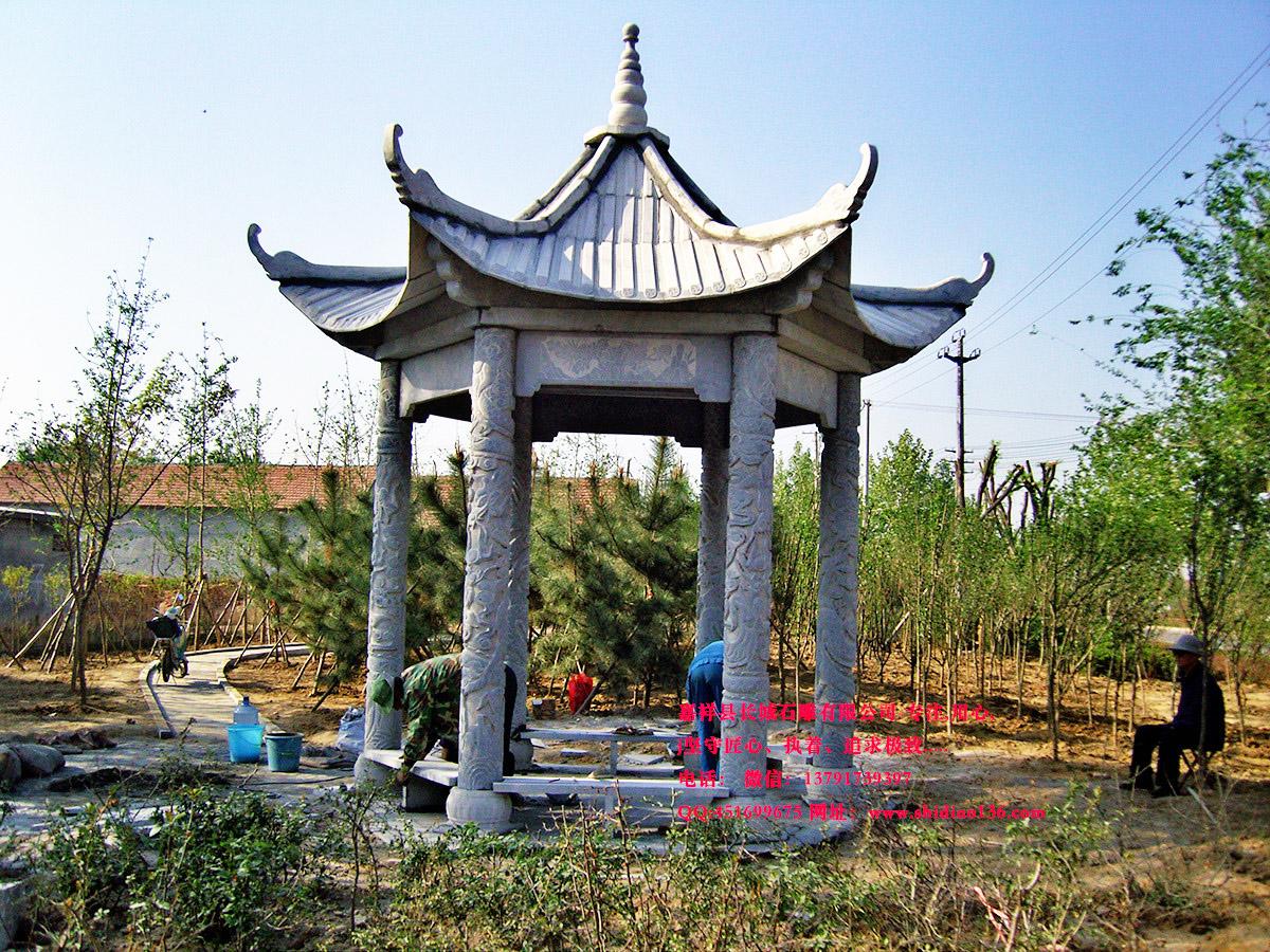 园林石亭子图片样式